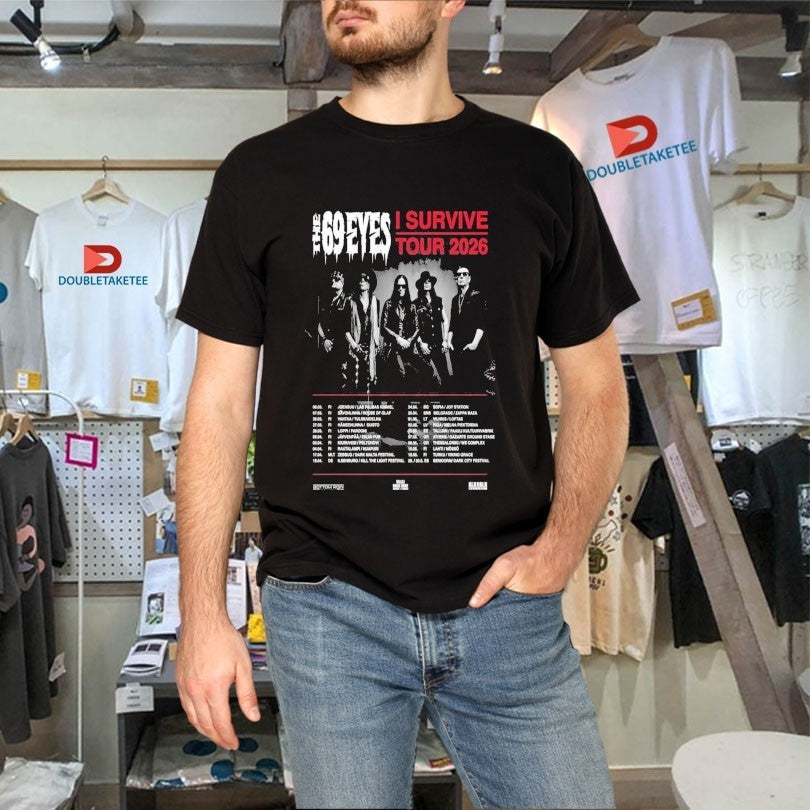 The 69 Eyes I Survive Tour 2026 Dates Shirts