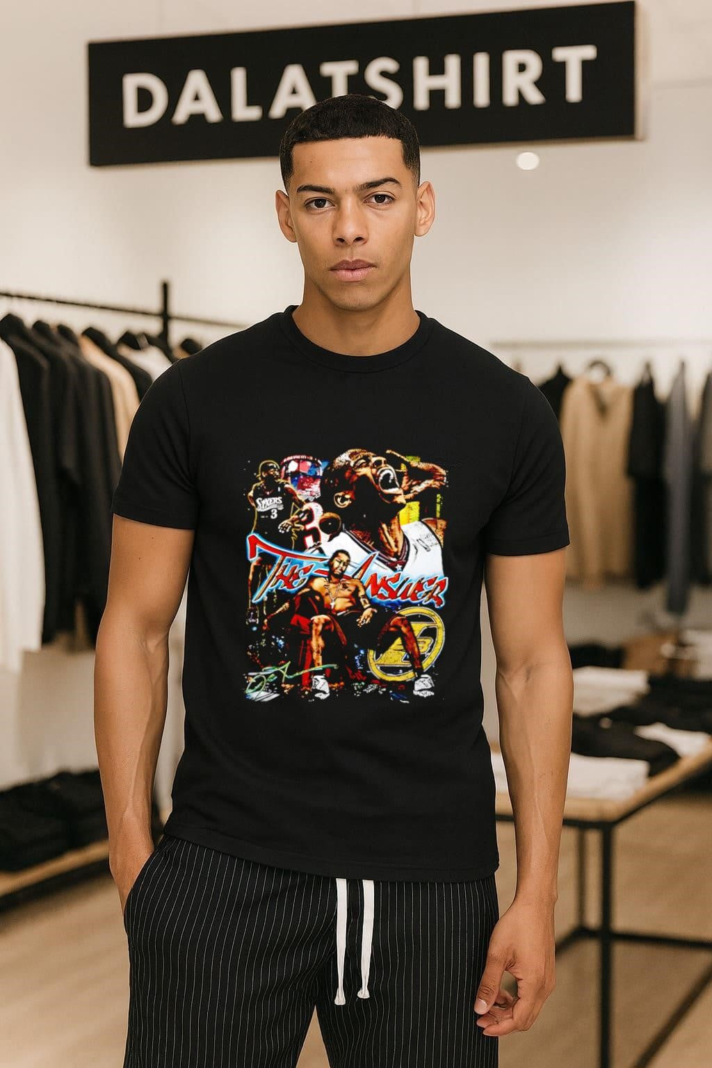 The Answer Allen Iverson Philadelphia 76ers Basketball Graphic shirt