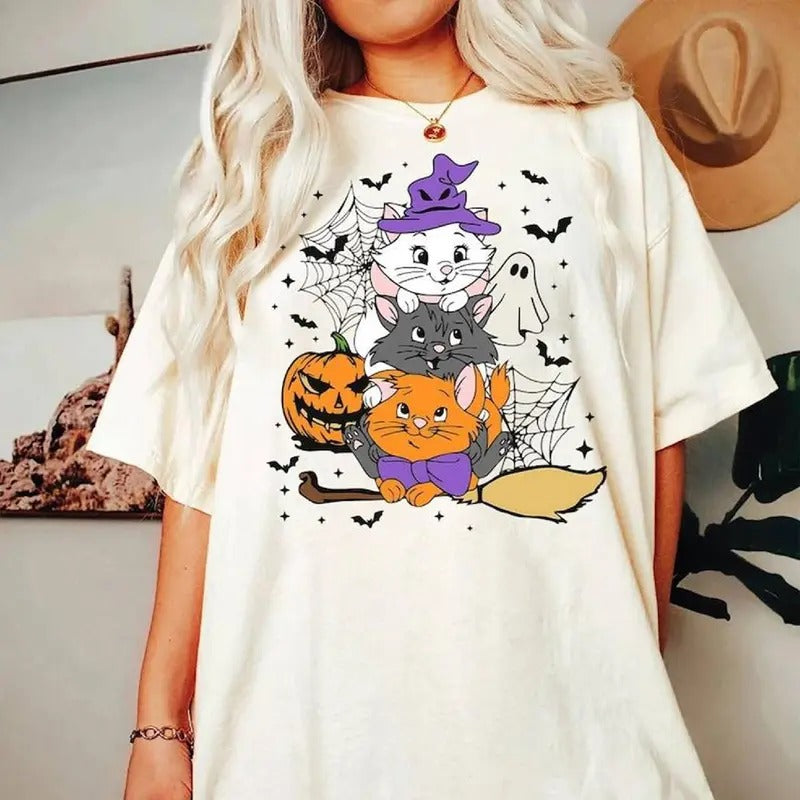 The Aristocats Marie Toulouse Berlioz Halloween Costume Shirt Aristocats Halloween Shirt Hocus Pocus Shirt Halloween...