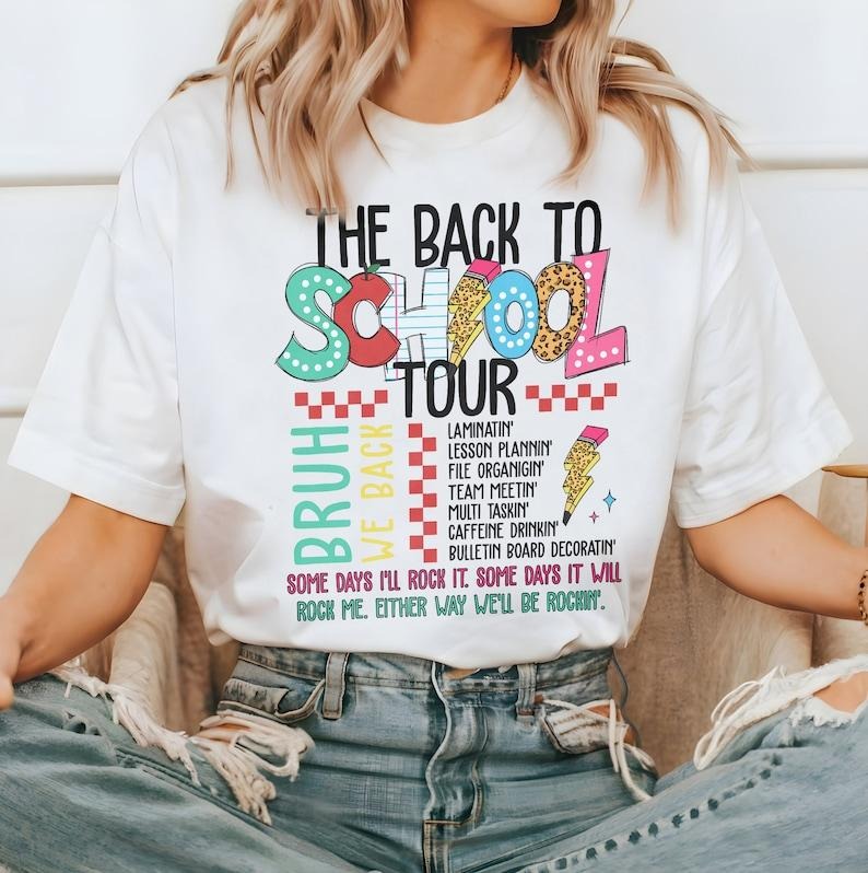 The Back To School Tour shirt, Bruh We Back shirt, Teacher shirt, School shirt, Back To School, Retro Back To School...