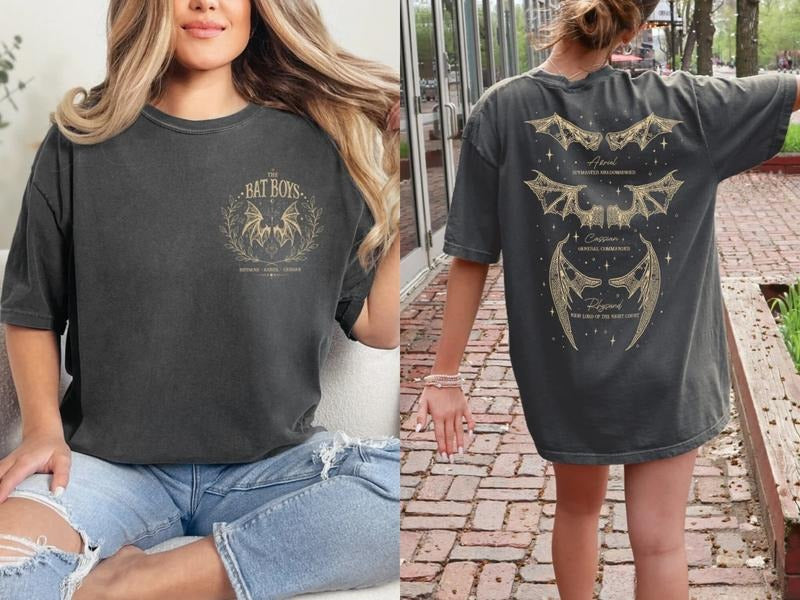 The Bat Boys Acotar Sweatshirt, Night Court Acotar Tee Shirt, Acotar The Bat Boys Shirt, Azriel Cassian Rhysand Acotar...