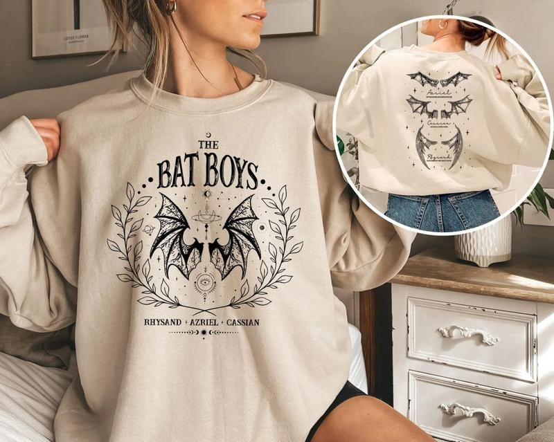 The Bat Boys Acotar Sweatshirt, Vintage Acotar Bookish Sweater, SJM Merch, The Night Court T-Shirt, Bookish Shirt,...