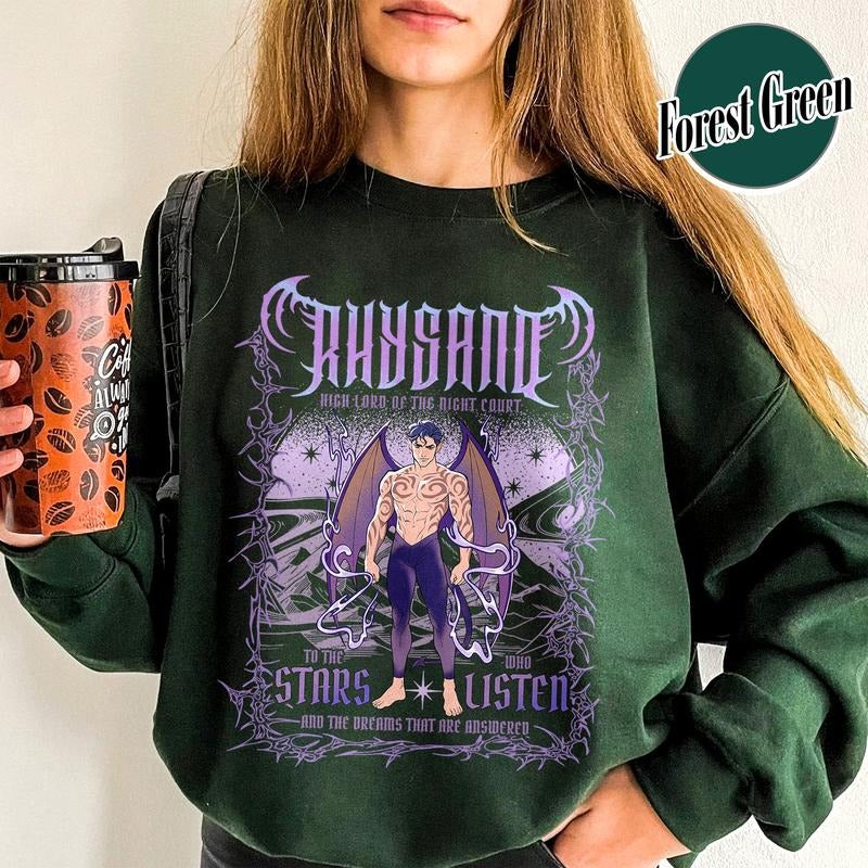 The Bat Boys Rhysand Sweatshirt,Acotar Shirt Rhysand,Acotar The Night Court Illyrians Rhysand Sweatshirt,Rhysand...