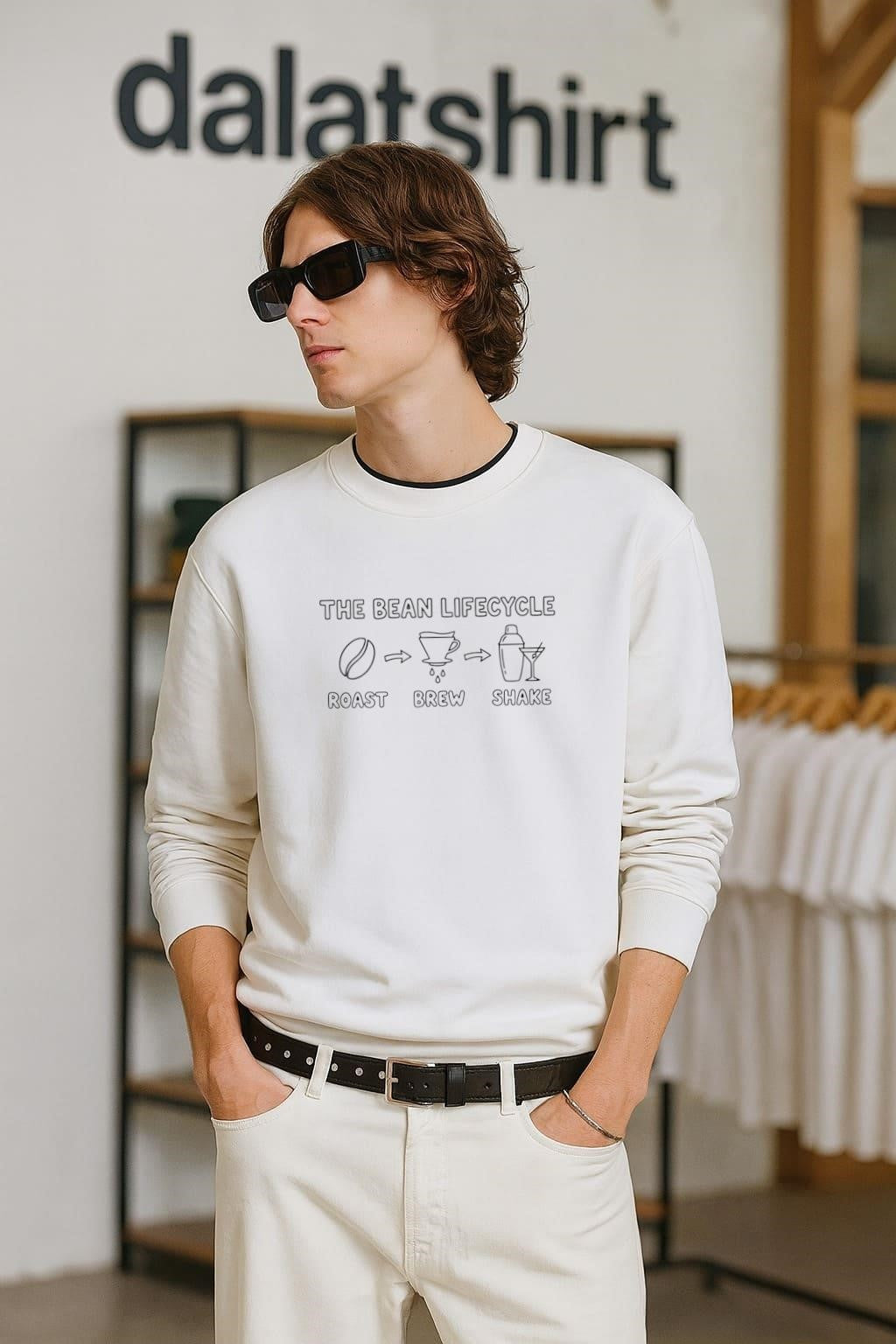 The Bean Lifecycle Roast Brew Shake Coffee Espresso Martini shirt