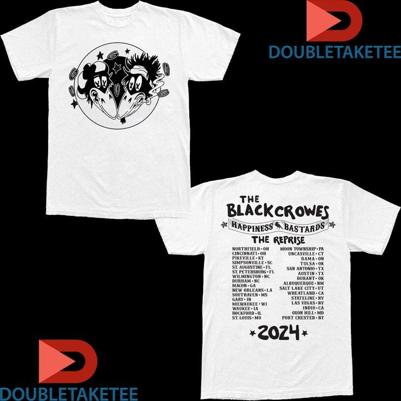 The Black Crowes Happiness Bastards The Reprise Tour 2024 Shirts