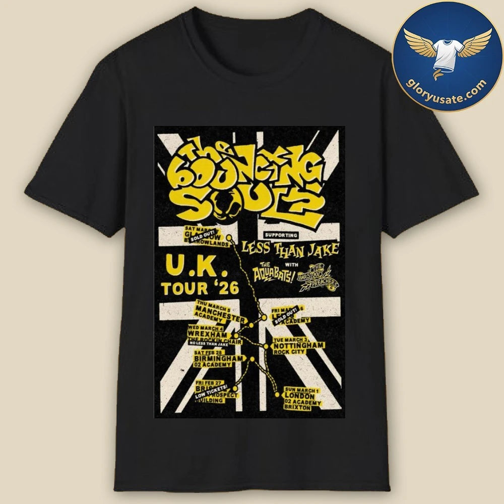 The Bouncing Souls United Kingdom Tour 2026 Poster Shirt