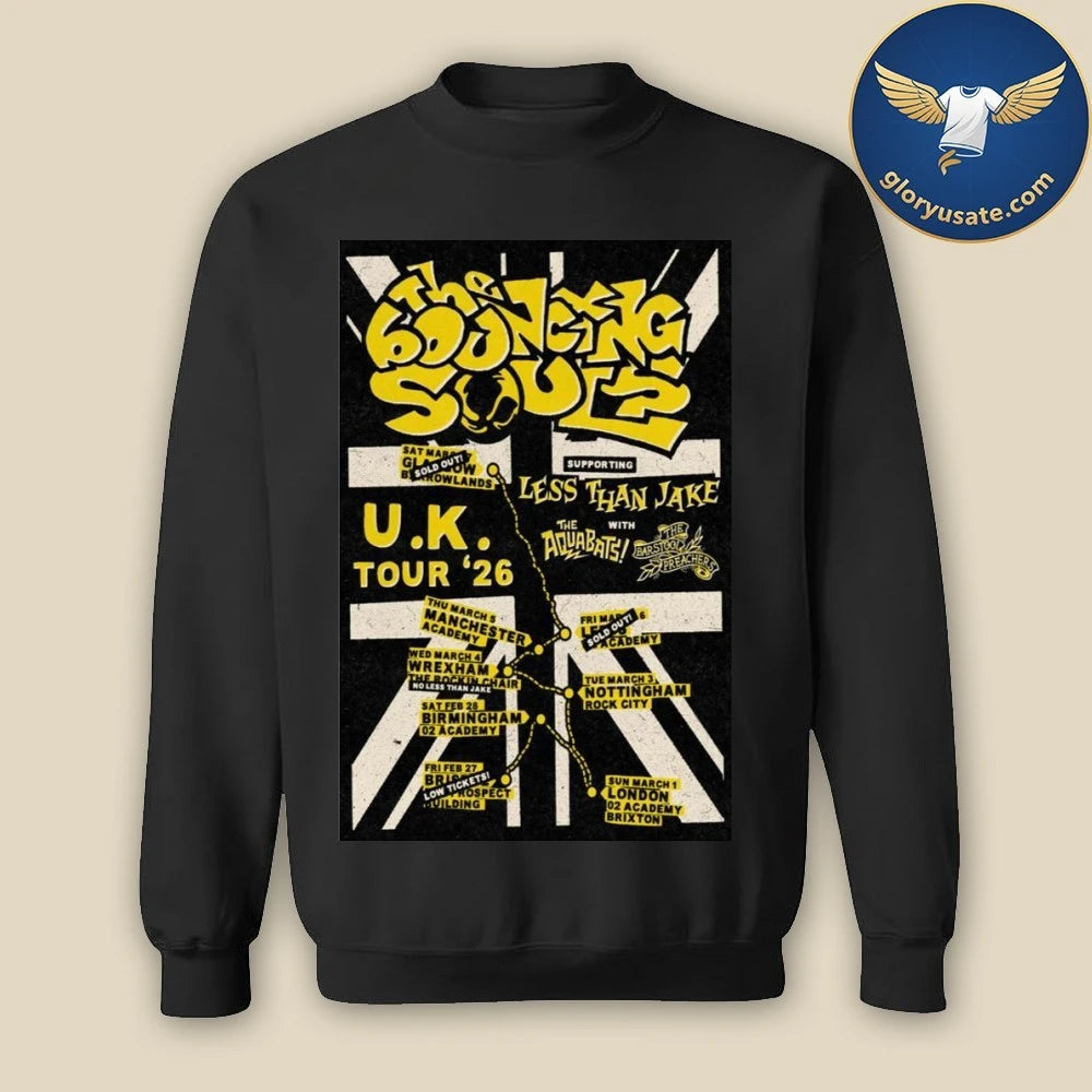 The Bouncing Souls United Kingdom Tour 2026 Poster Shirt