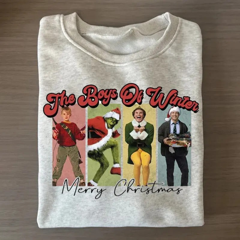 The Boys Of Winter Christmas Sweatshirt Funny Christmas Sweater Hoodie T-Shirts | TeeBloomCo.com
