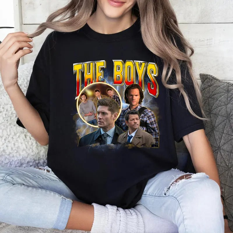 The Boys Supernatural T Shirt , Supernatural Dean T Shirt, Gift For Woman and Man Unisex T-Shirt Sweatshirt Hoodie Casual...