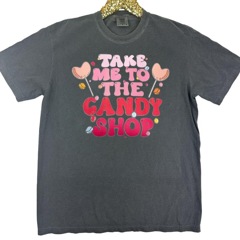 The Candy Shop Comfort Colors T-Shirt Hoodie, Sweatshirt | TeeBloomCo.com
