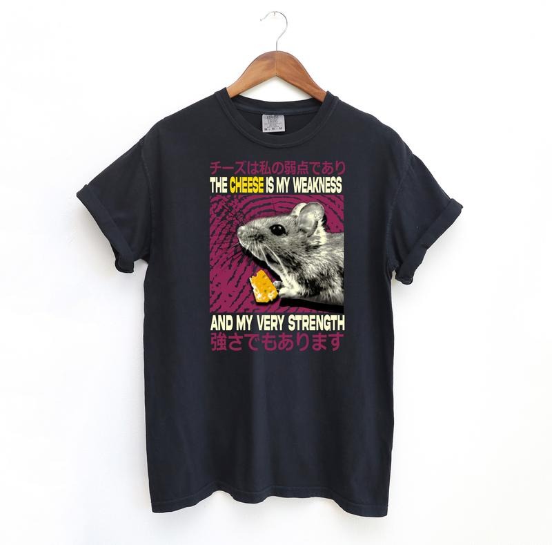 The Cheese Is My Strength T Shirt, Meme Comfort Colors T-Shirt Hoodie, Sweatshirt | TeeBloomCo.com