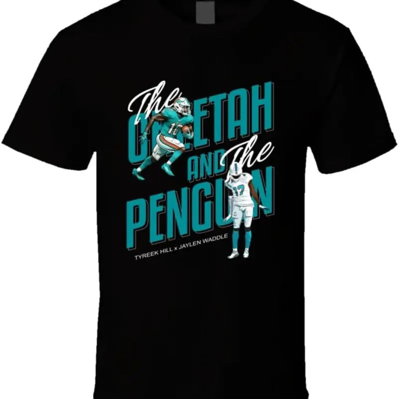 The Cheetah and The Penguin Tyreek Hill Jaylen Waddle T Shirt Hoodie, Sweatshirt | TeeBloomCo.com