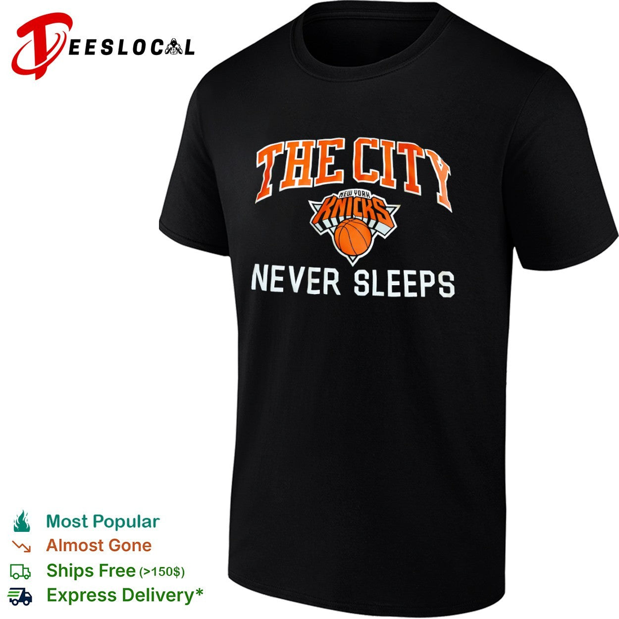 The City New York Knicks Never Sleeps shirt