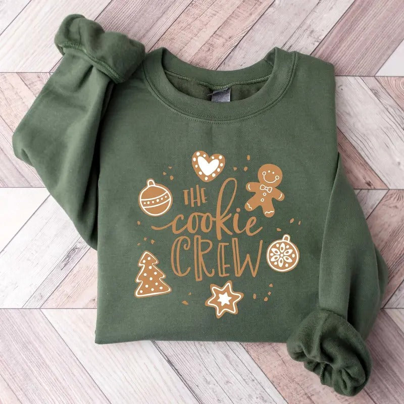 The Cookie Crew Sweatshirt, Christmas Cookie Crew Shirt, Cookies Sweatshirt, Christmas Baking Crew Shirt, Christmas...
