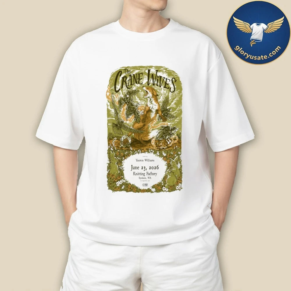 The Crane Wives June 23 2026 Spokane, WA Poster Shirt