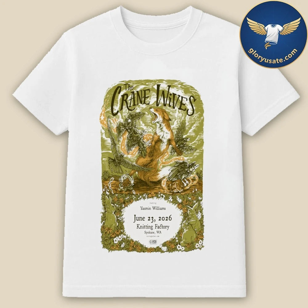 The Crane Wives June 23 2026 Spokane, WA Poster Shirt