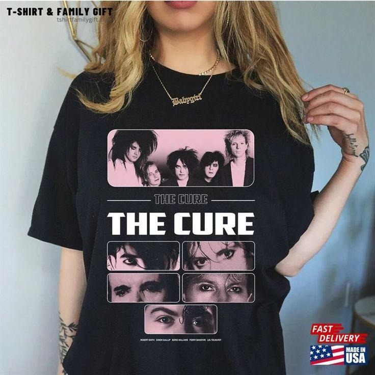 The Cure Shirt Vintage Retro Band Unisex Classic Music Graphic Print Tee Hoodie, Sweatshirt | TeeBloomCo.com