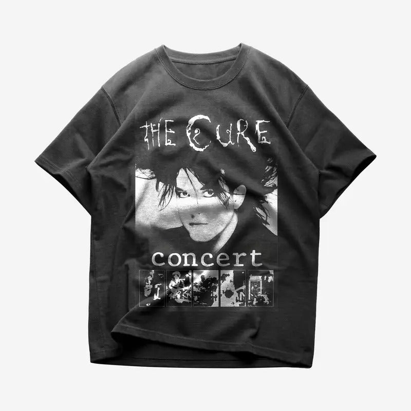 The Cure T-shirt - Rock Music Shirt - The Cure Merch - Unisex Cotton Tee Hoodie, Sweatshirt | TeeBloomCo.com