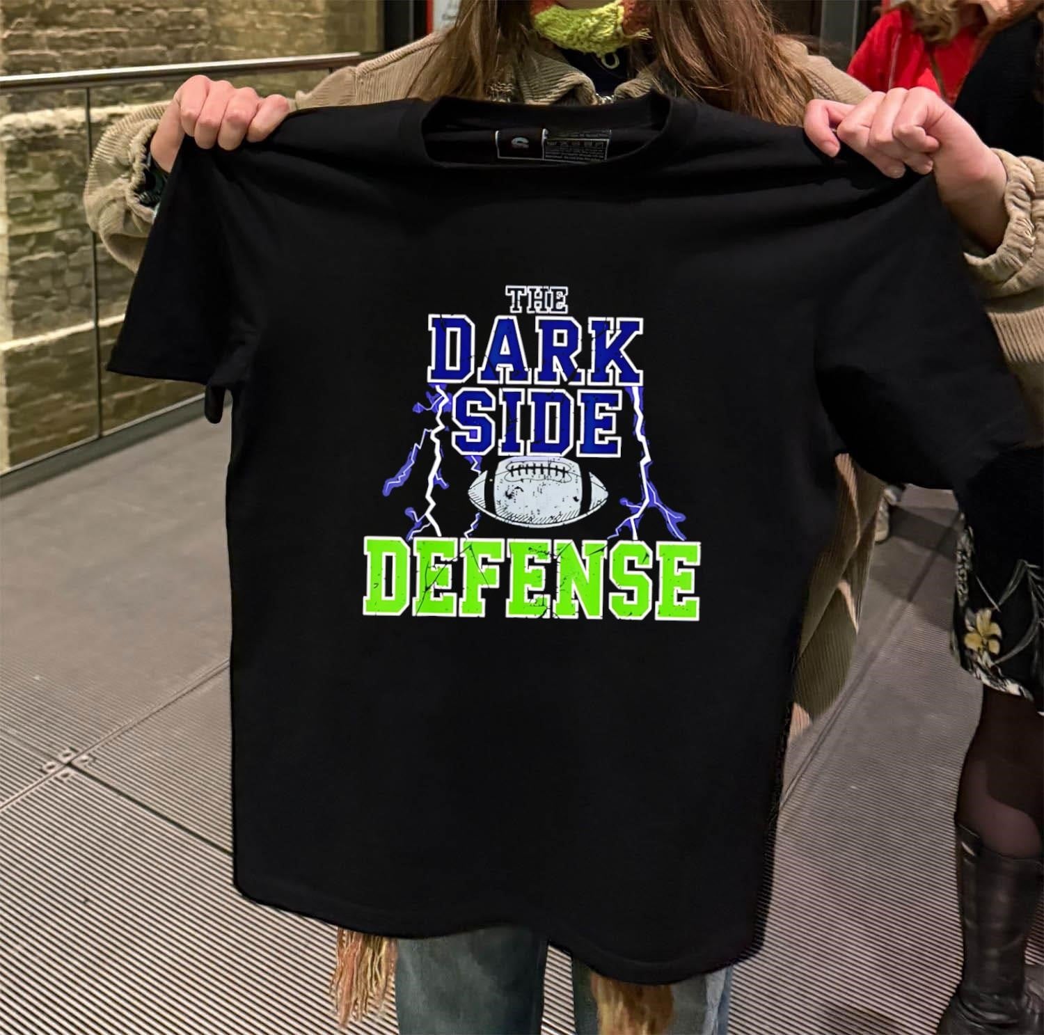 The Dark Side Defense Football Lightning Bolt Seattle Team shirt