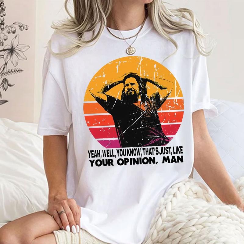 The Dude your opinion man The Big Lebowski, Funny Movie Quote Inspired Shirt Hoodie, Sweatshirt | TeeBloomCo.com