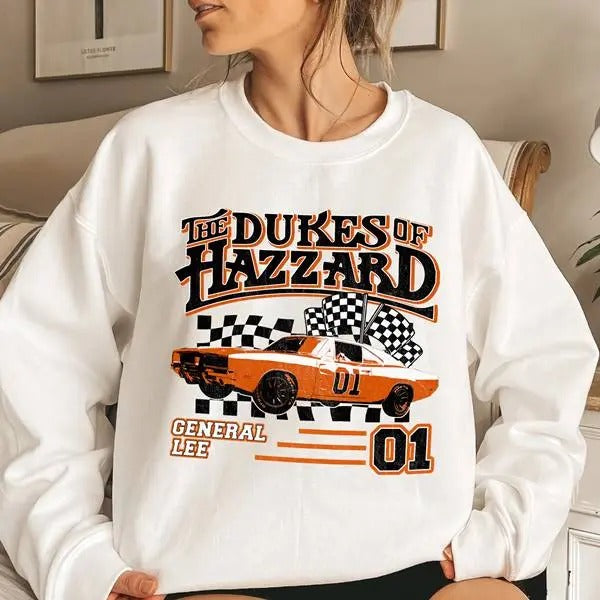 The Dukes of Hazzard General Lee Shirt Bo and Luke Duke Shirt Dukes of Hazzard Movie Shirt 90s vintage Hoodie, Sweatshirt