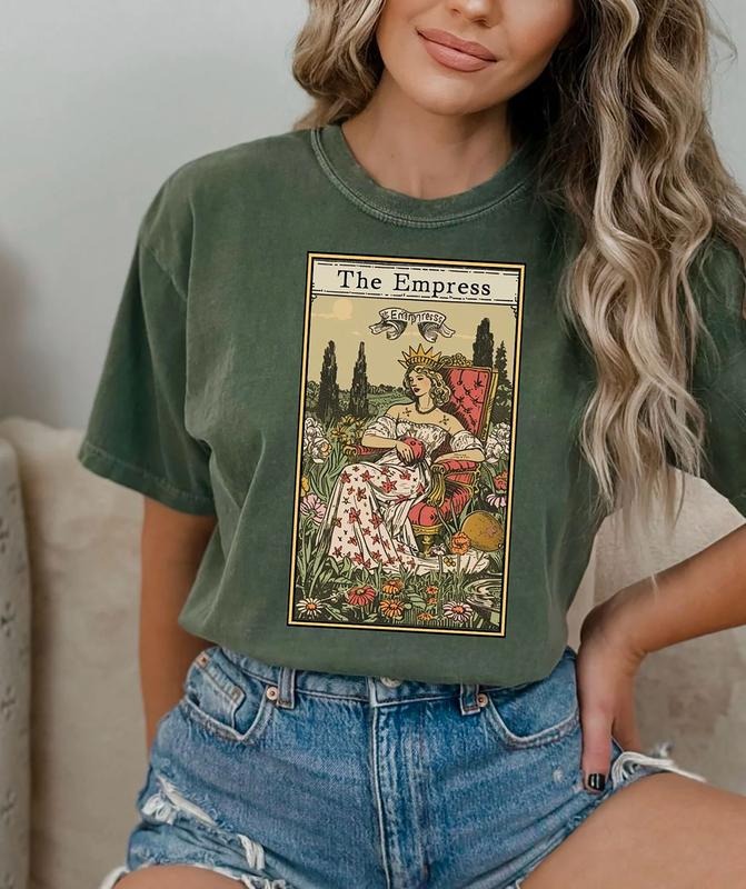 The Empress Tarot Card Shirt, Vintage Tarot Card Shirt, Goblincore Shirt, Funny Tarot Shirt, Tarot Lover Tee, Magic...