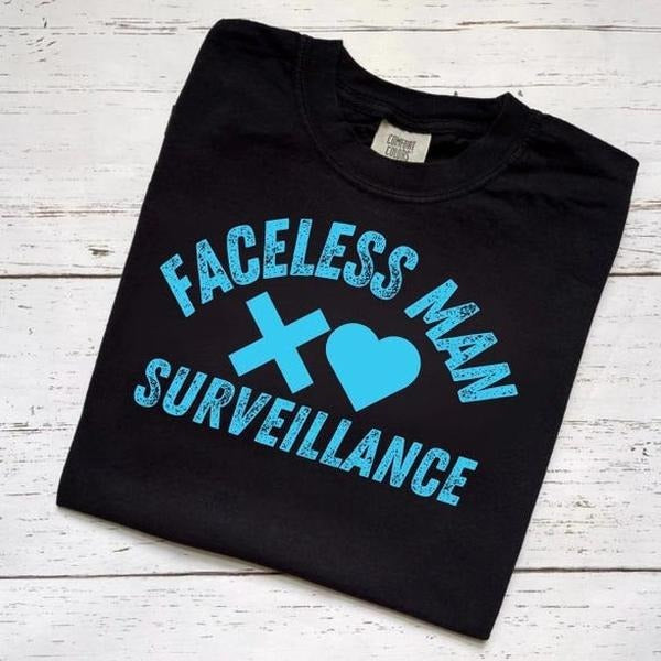 The Faceless Man Surveillance T-shirt, Sweatshirt, Hoodie, Masked Men Dark Romance, Stalker Romance, Josh Aly, Booktok...