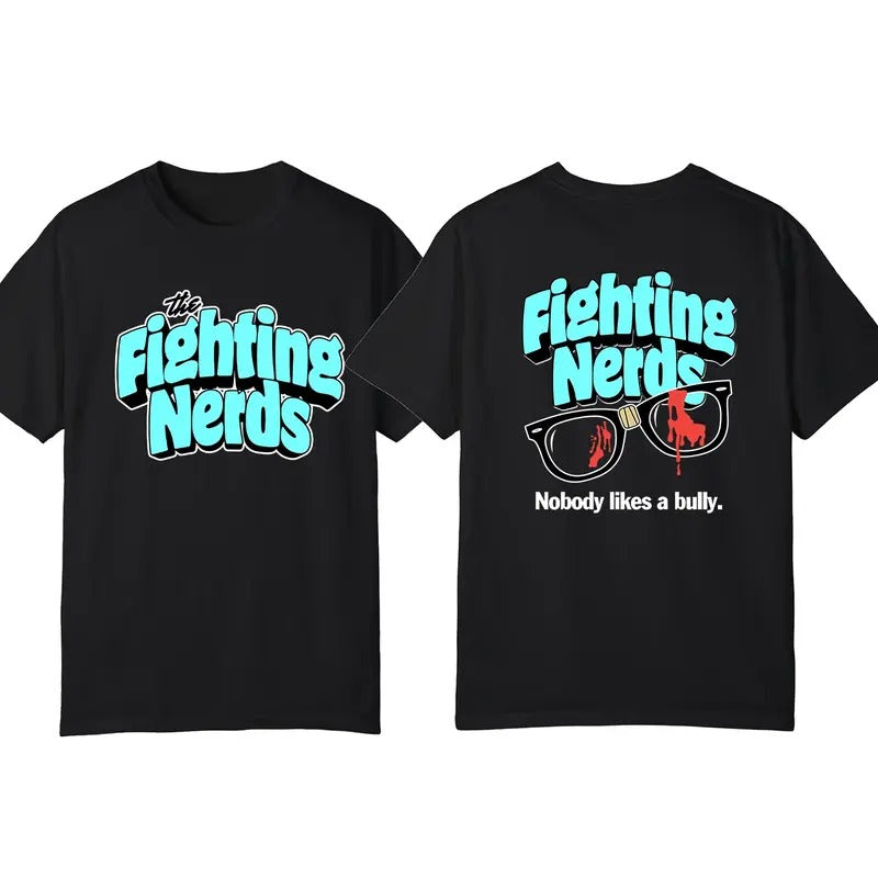 The Fighting Nerds Bloody Glasses Shirt, MMA UFC Tee, Gift For Fans Cotton Crewneck Hoodie, Sweatshirt | TeeBloomCo.com