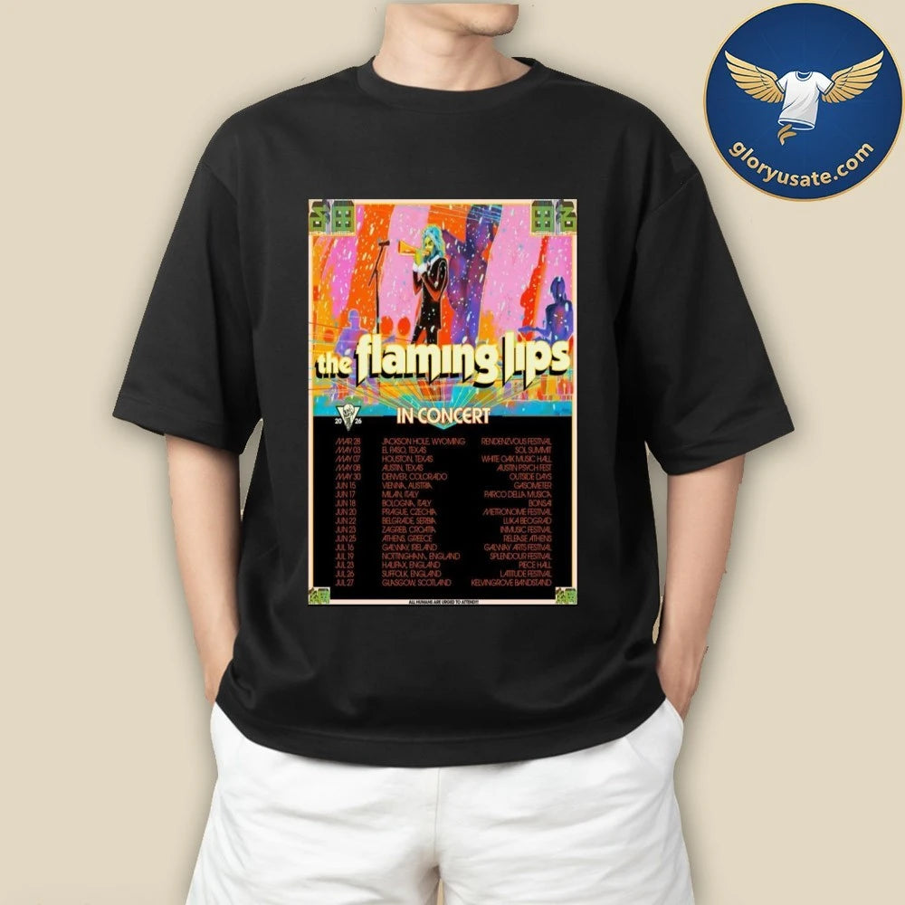 The Flaming Lips Peace and Punk Rock 2026 Poster Shirt