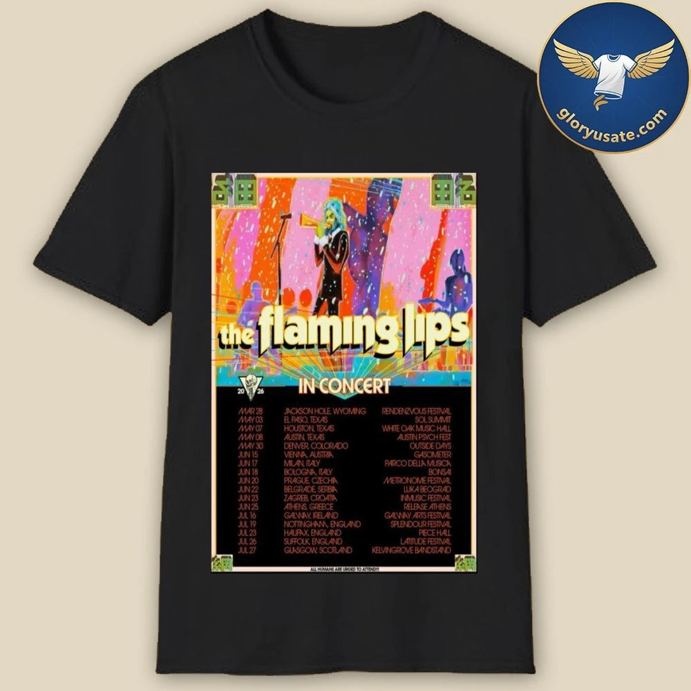 The Flaming Lips Peace and Punk Rock 2026 Poster Shirt