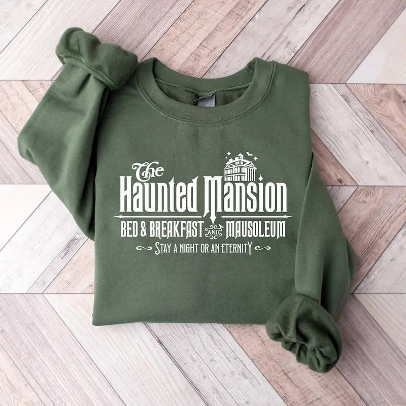 The Haunted Mansion Shirt, Halloween Party Sweatshirt, Spooky Season Sweatshirt Hoodie | TeeBloomCo.com