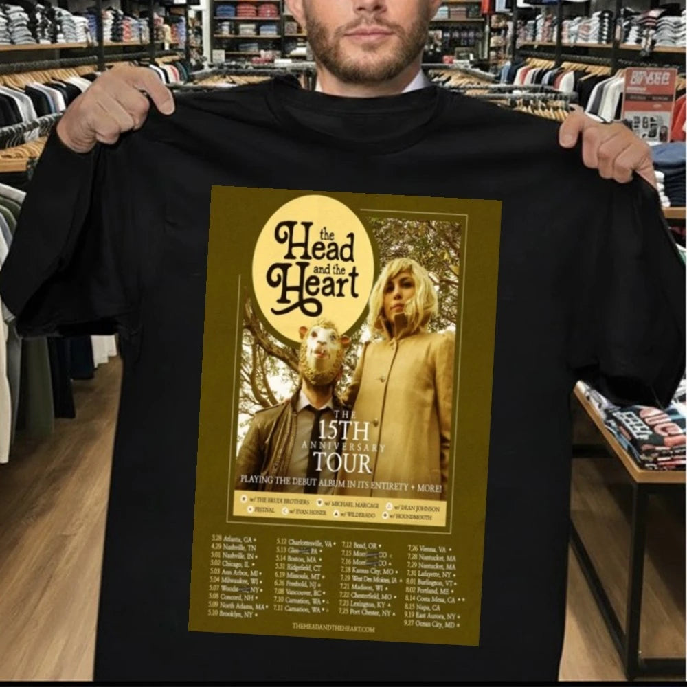 The Head And The Heart The 15th Anniversary Tour 2026 Poster Shirt