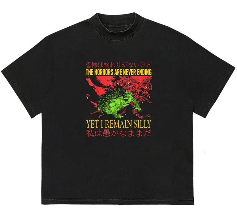 The Horrors Vintage Japanese Frog T-Shirt Casual, Comfy, and Stylish Soft Cotton Fabric Hoodie, Sweatshirt | TeeBloomCo.com