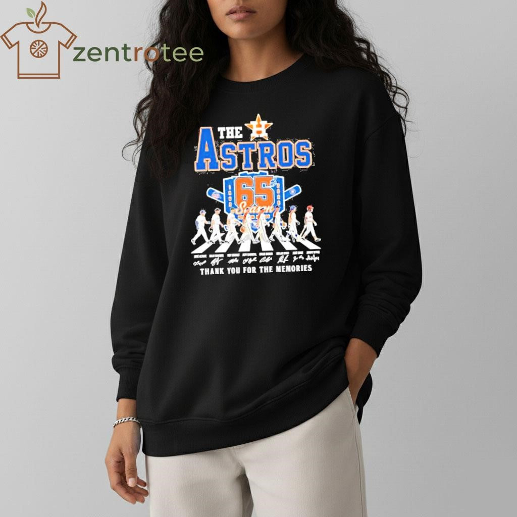 The Houston Astros Abbey Road 65th Season 1962 2026 signature shirt