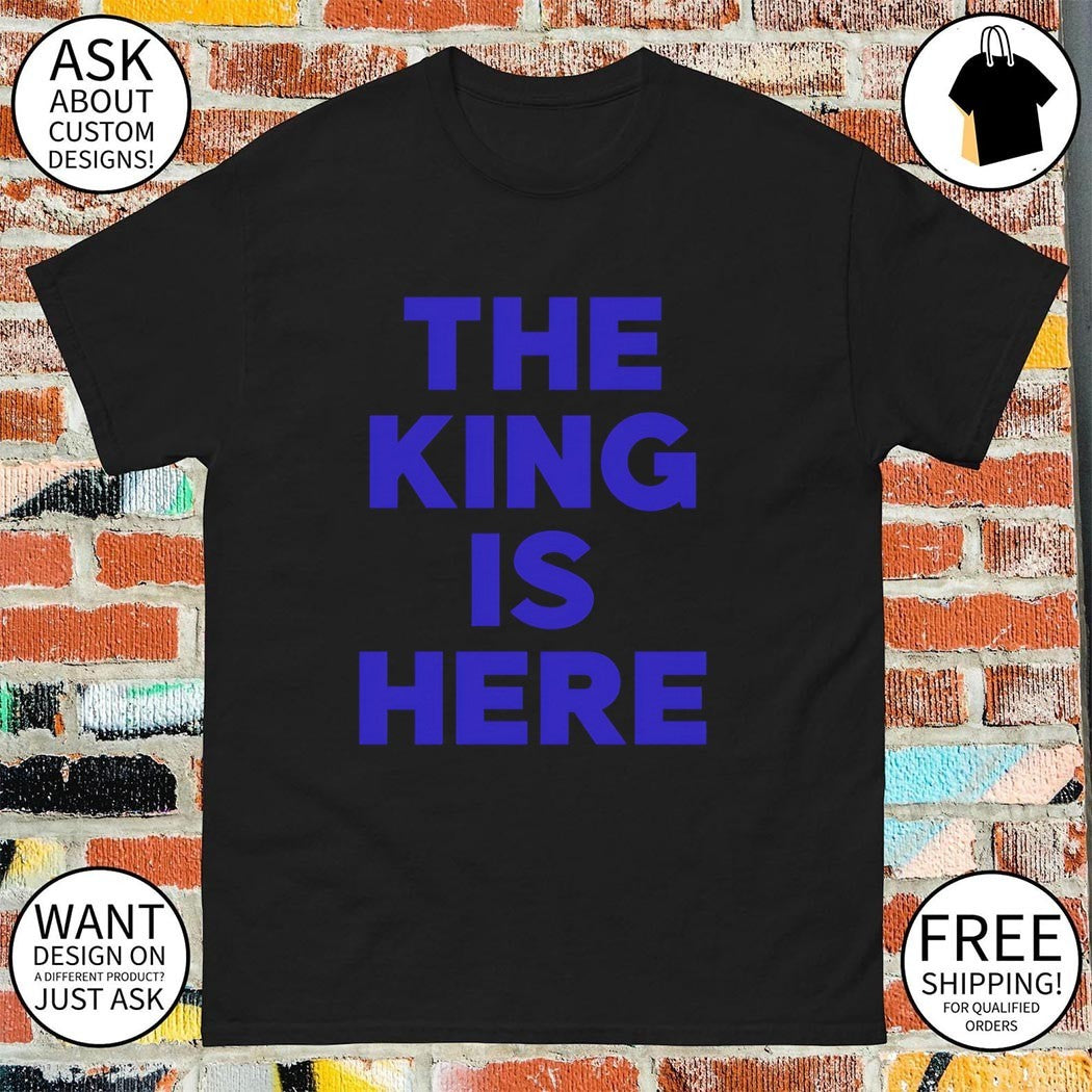 The King is here Philadelphia 76ers Basketball NBA 2026 shirt