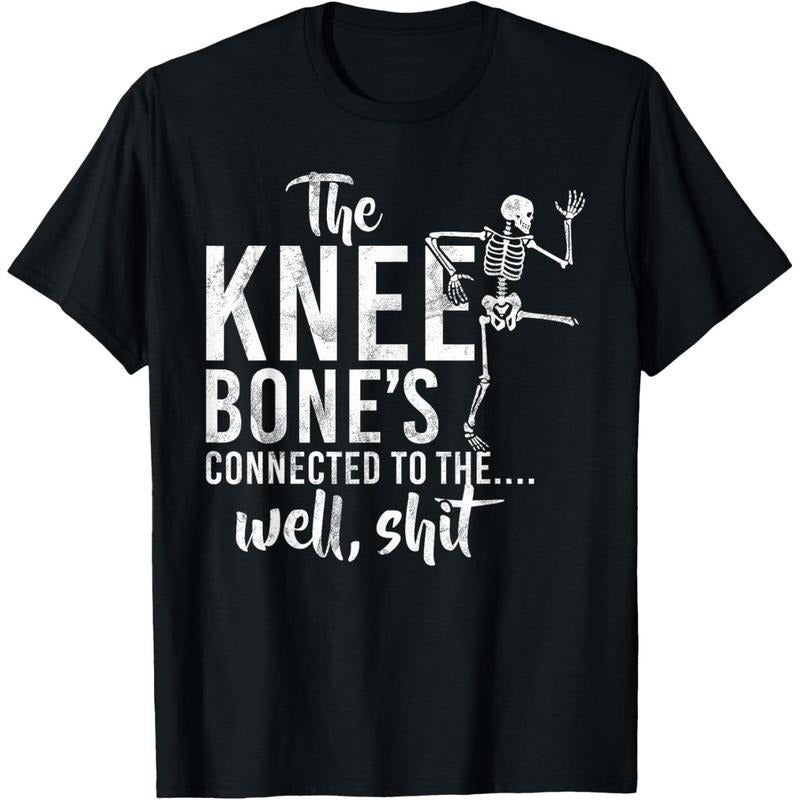The Knee Bone's Connected To The Well, Shit Amputee Gifts T-Shirt made in usa Hoodie, Sweatshirt | TeeBloomCo.com