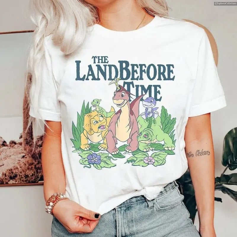The Land Before Time Pastel Dinosaur Friends Shirt, Sweater, Hoodie, Land Before Time Decor Party Tee, Dinosaur Cartoon...