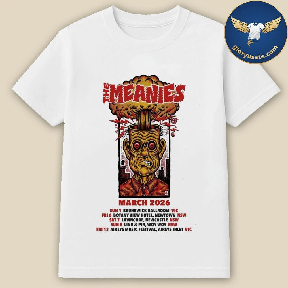 The Meanies Tour March 2026 Australia Poster Shirt