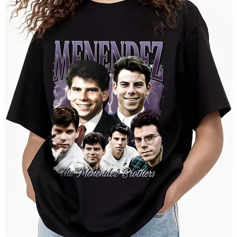 The Menendez Brothers Graphic Shirt, Lyle and Erik Menendez Vintage Style Shirt, Menendez Brothers Shirt Menswear...