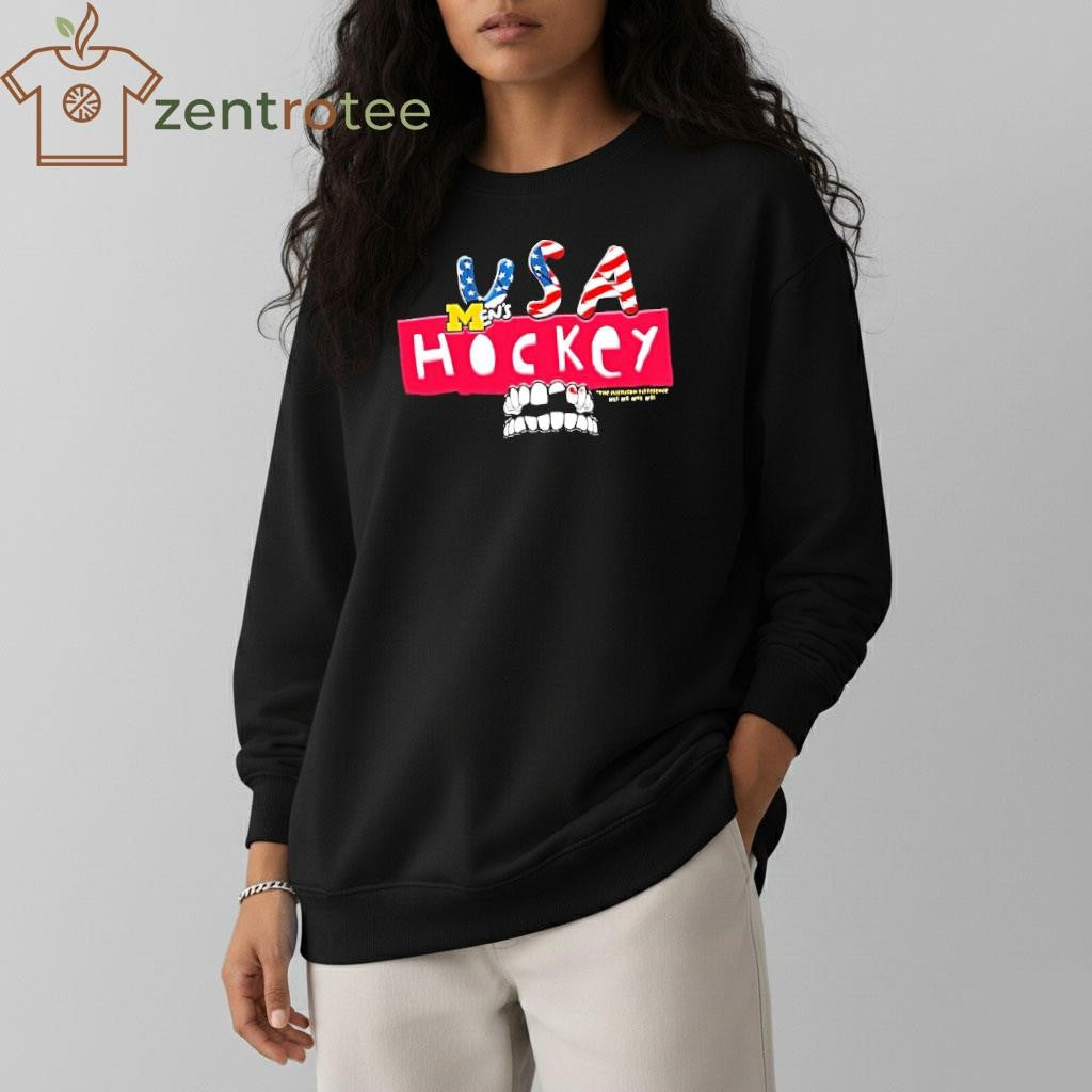 The Michigan Difference Usa Hockey lost teeth shirt