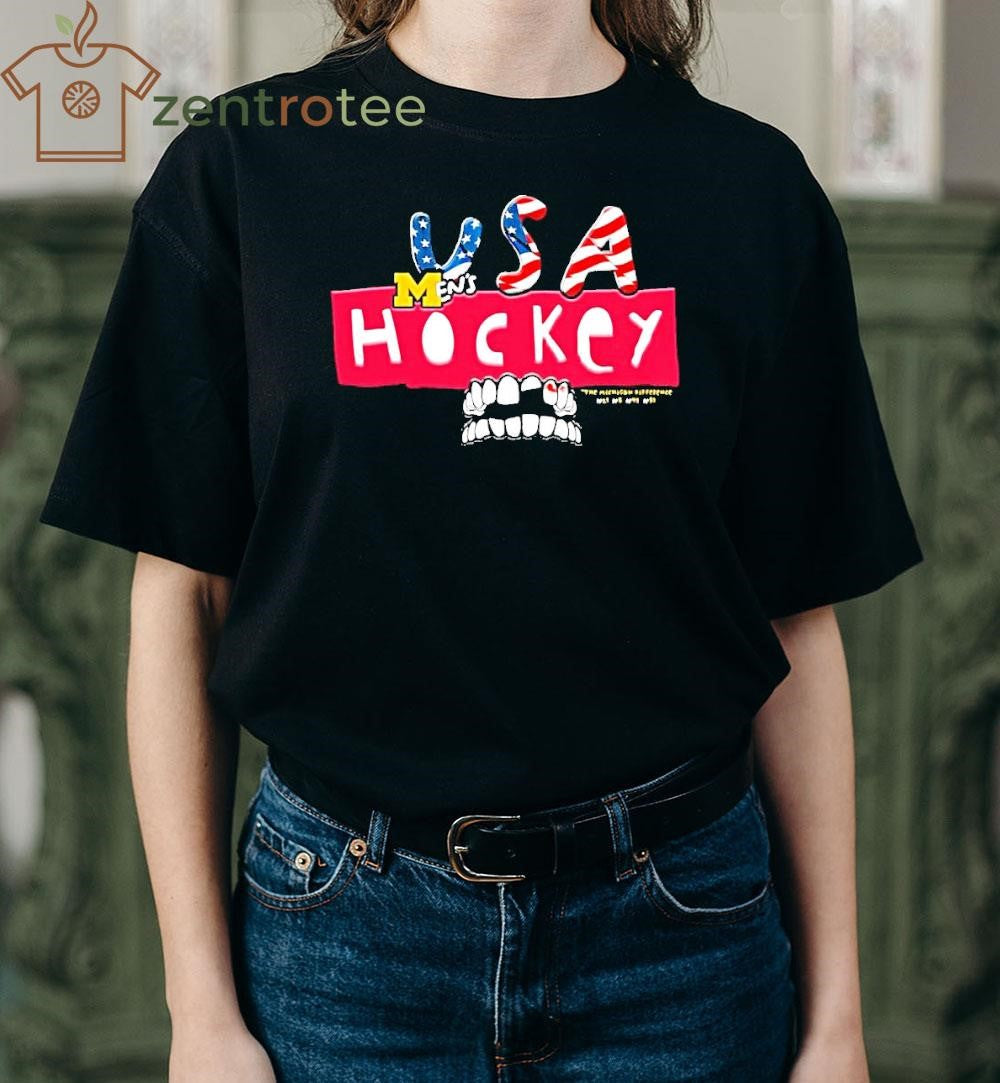 The Michigan Difference Usa Hockey lost teeth shirt
