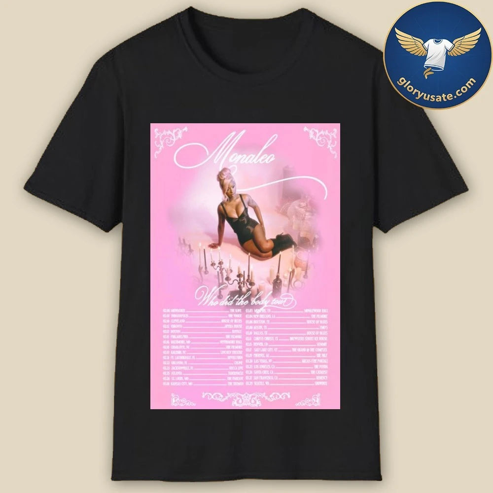 The Monaleo Who Did The Body Tour 2026 Poster Shirt