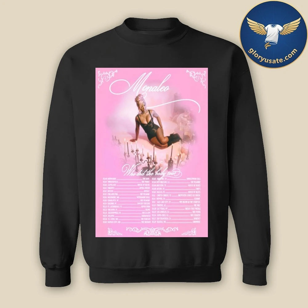 The Monaleo Who Did The Body Tour 2026 Poster Shirt