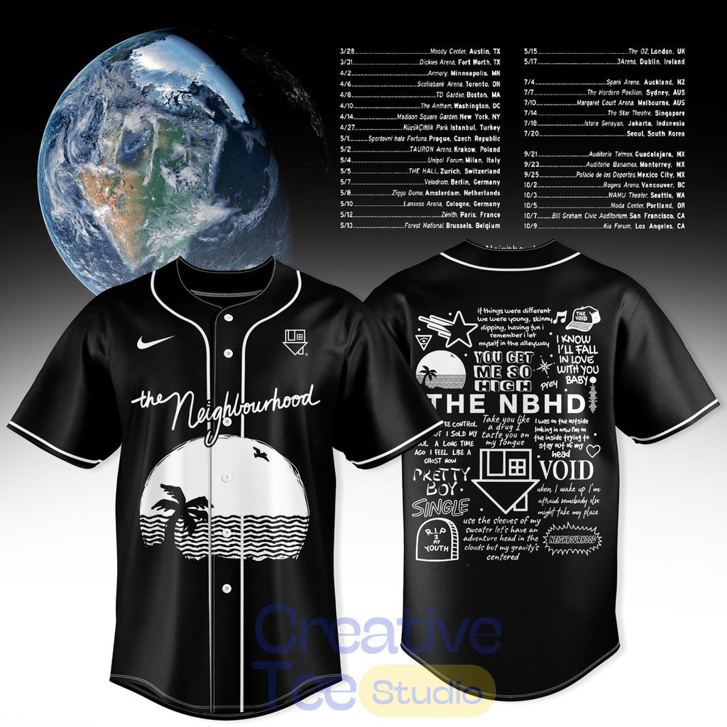 The Neighbourhood: THE WORLD TOUR 2026 Special Baseball Jersey