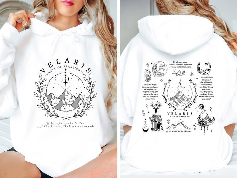 The Night Court, A court of Thorns and Roses, City of Starlight, SJM Merch, ACOTAR Shirt, Fantasy Reader Hoodie, Sweatshirt