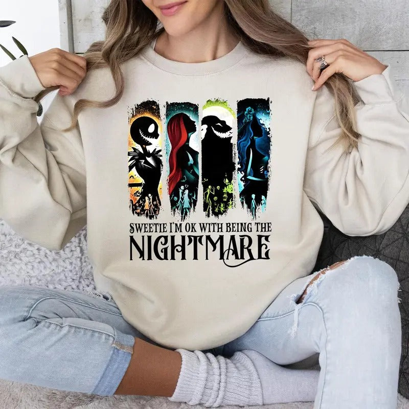 The Nightmare Before Christmas T-shirt Sweatshirt Hoodie, Horror Movie Shirt, Halloween Shirt Comfort Cotton | TeeBloomCo.com
