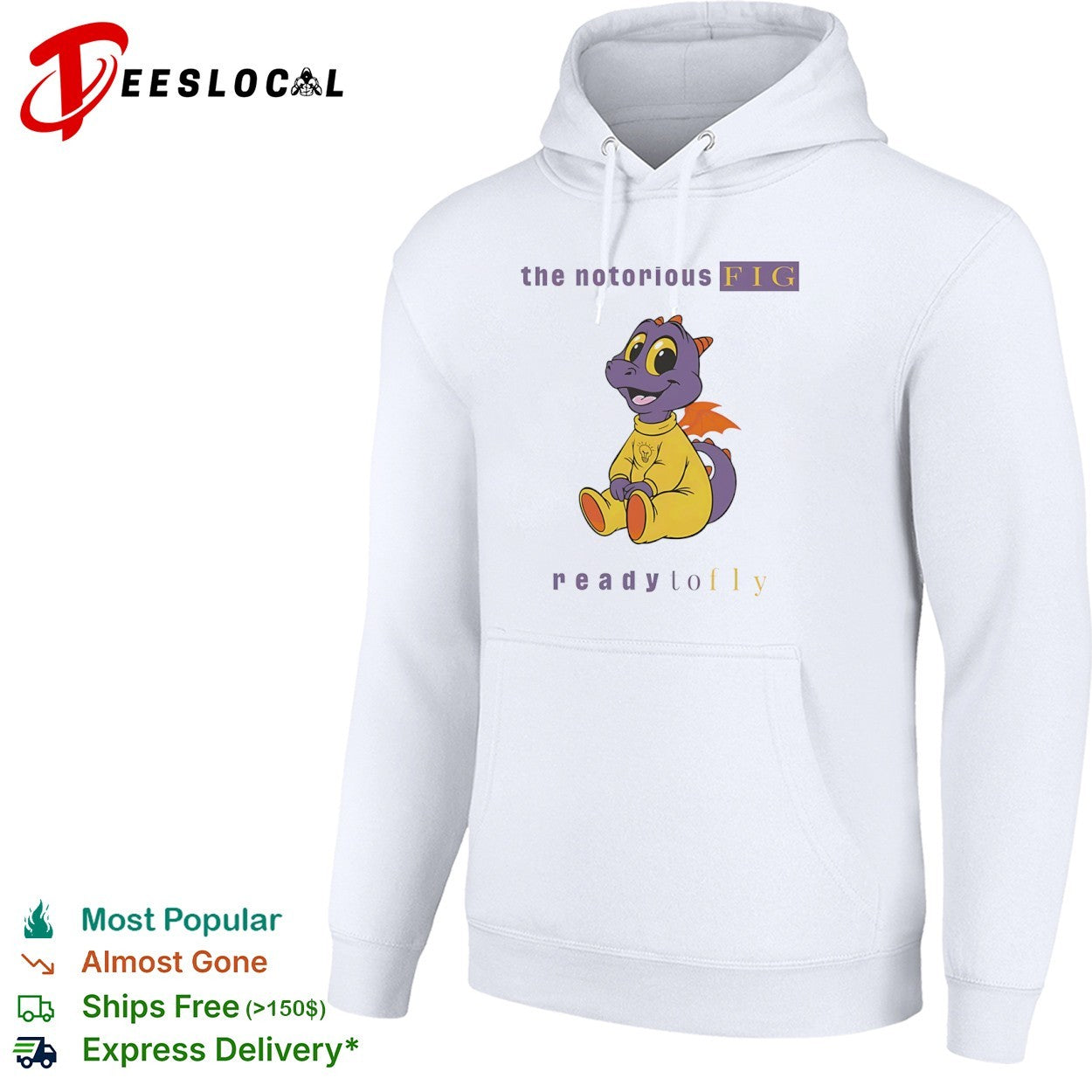 The Notorious FIG ready to fly Figment of the Imagination Disney Epcot shirt