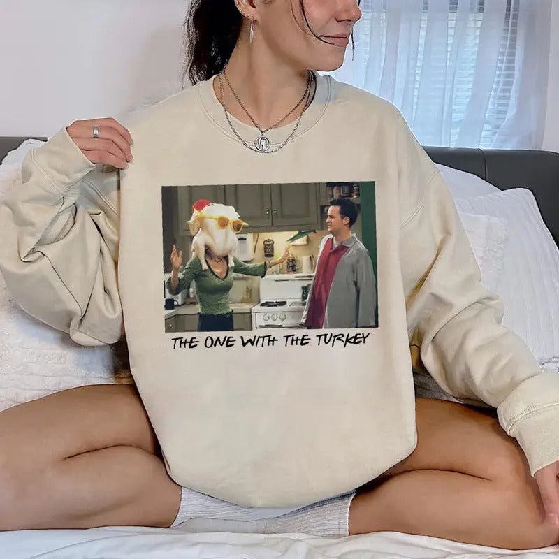 The One Where It's Thanksgiving Shirt, Funny Thanksgiving Sweatshirt, Thanksgiving Friends Tee Shirt, Funny Turkey...