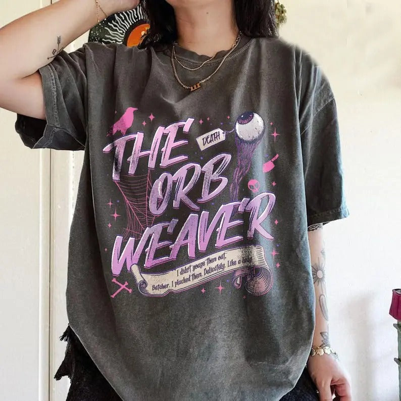 The Orb Weaver Shirt T-Shirt, Orb-Weaver Spider Shirt, Finding A Mate, Hunting Prey, The Library Of Spiders, Araneidae...