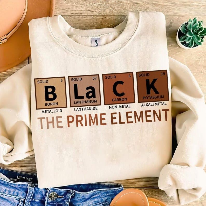 The Prime Elements T-shirt,sweatshirt,hoodie, Black History sweatshirt, Black History Month hoodie, Sublimation Design,...